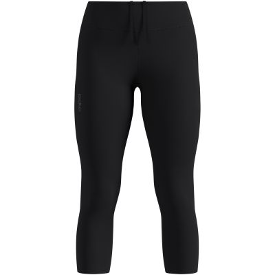 2. Women's 3/4 Running Tights ODLO Tights 3/4 ESSENTIAL, Black
