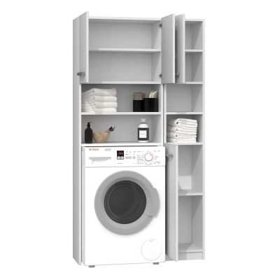 3. MARPOL BATHROOM SET SHELF CABINET WHITE
