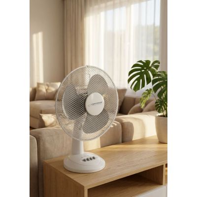 10. Esperanza Chinnok EHF003WE desk fan (white, gray)