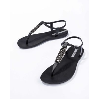4. Ipanema Sandal Class women's flip-flop sandals, fashionable black, comfortable