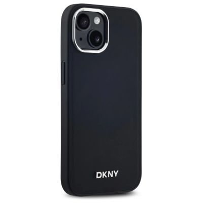 4. DKNY Plain Logo MagSafe iPhone 15 Case - Black