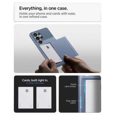 8. Spigen Slim Armor CS Case for Samsung Galaxy S26 Ultra - Blue