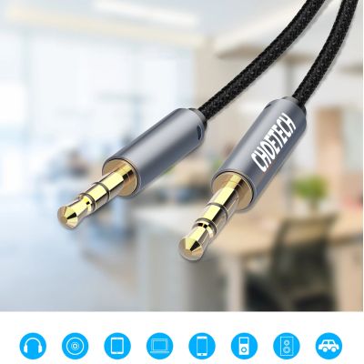 6. Choetech AUX002 cable mini jack 3.5mm (male) / mini jack 3.5mm (male) 1.2m - black