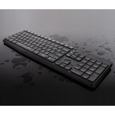 9. Logitech MK235 920-007931 Membrane Keyboard + Mouse Set (USB 3.0; gray; optical)