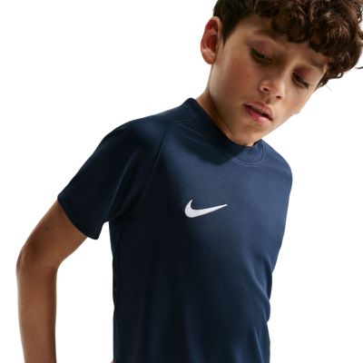 10. Nike Dri-Fit Park VIII Kids' T-Shirt Navy Blue HV8182 410