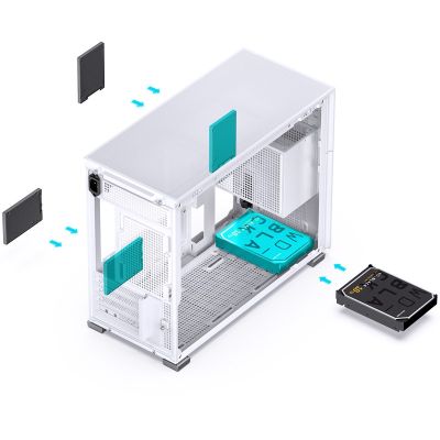 13. Jonsbo D31 computer case, white