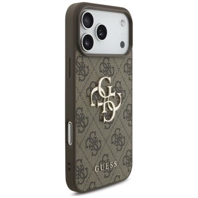 4. Guess 4G Big Logo Case for iPhone 17 Pro / 18 Pro - Brown