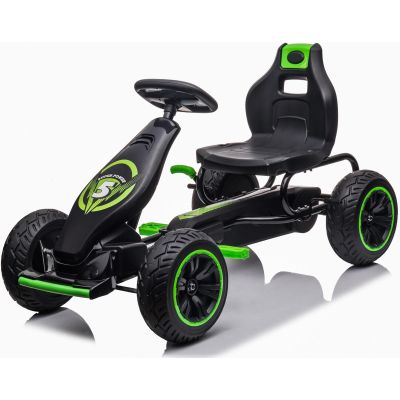 4. ENERO 18 PEDAL GO-KART BLACK AND GREEN