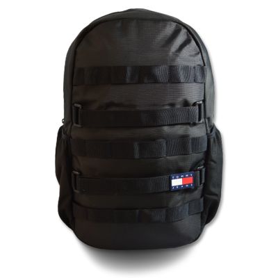 2. Tommy Hilfiger Skateboard Recycled Urban Tactical School Backpack - AM0AM11162-BDS