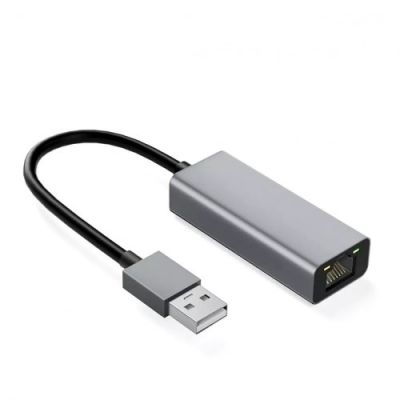 Aluminum RJ45 to USB Type-A Adapter 10/100/1000 Mb/s
