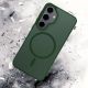 25. 3mk Smoke MagCase for Samsung Galaxy S25 - Green-Translucent