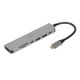 7. IBOX HUB USB IUH3SL4K SLIM USB3.2 HDMI 4K PD100W