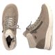 46. Beige waterproof leather ankle boots for women – Rieker L7701-24