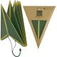 17. DECORATIVE HANGING PAPER STAR FSC 18x60CM GREEN 7 ARMS MICA