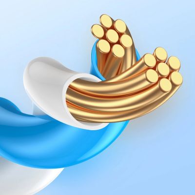 15. Baseus Speed Seven High Speed RJ45 Network Cable 10Gbps 1m Black (WKJS010101)