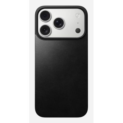 5. NOMAD Magnetic Leather Back - Magnetic case for iPhone 18 Pro / 17 Pro, compatible with MagSafe, Horween leather (black)
