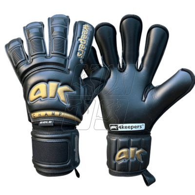 4. 4keepers Champ Gold Black VI RF2 M S906441 goalkeeper gloves