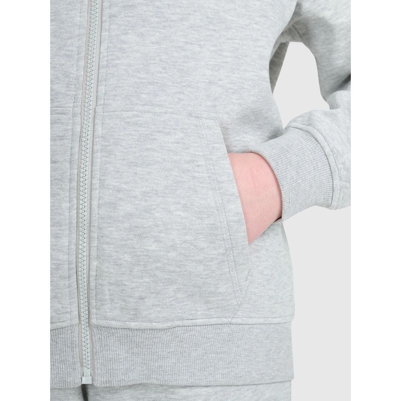 5. Girls' sweatshirt with a hood, 4F 4FJWMM00TSWSF1861-25M