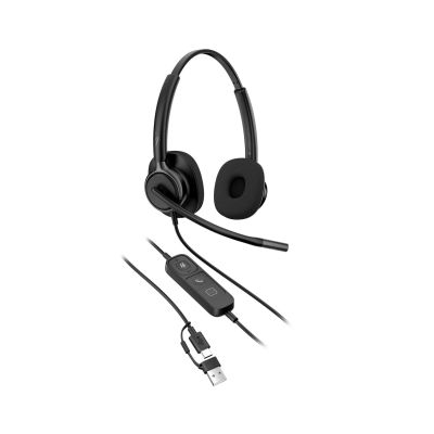 12. HP Poly Mission 425 Classic Wired USB Stereo Headset (Multi-Pack)