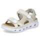 10. Comfortable Velcro sandals Rieker W RKR691 beige
