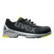 6. Uvex 85438 safety shoes size 43 PUR sole W11, Black, Lime