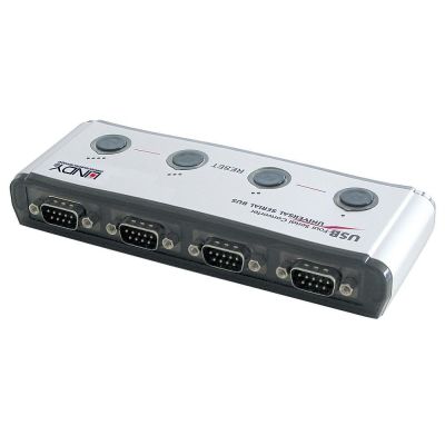 Lindy 42858 USB 1.1 RS-232 Serial Converter/Repeater/Isolator Black, Silver