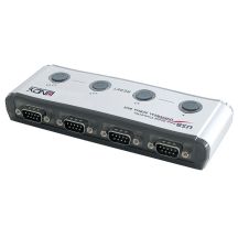Lindy 42858 USB 1.1 RS-232 Serial Converter/Repeater/Isolator Black, Silver