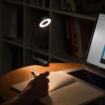 9. Tech-Protect LL100 Wireless Lamp with Clip + USB-A / USB-C Cable 30 cm - Black