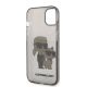 7. Karl Lagerfeld Glitter Karl&Choupette case for iPhone 14 Plus - black