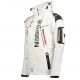 2. Geographical Norway Techno MEN 056 BS3 men's sports jacket, quick-drying, with hood, white (WU1060H/GN)
