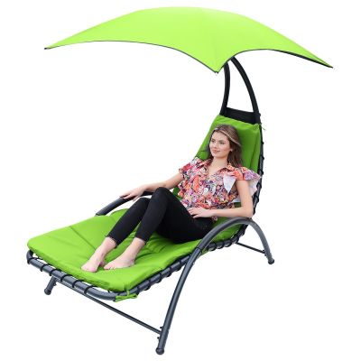 11. BERGAMO DECHAIR WITH UMBRELLA 200x125x180CM LIME