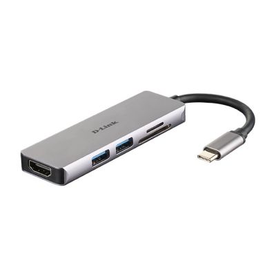 D-Link DUB-M530 Wired Docking Station USB 3.2 Gen 1 (3.1 Gen 1) Type-C Aluminum, Black