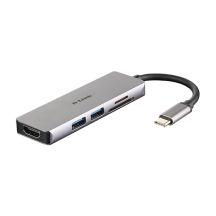 D-Link DUB-M530 Wired Docking Station USB 3.2 Gen 1 (3.1 Gen 1) Type-C Aluminum, Black