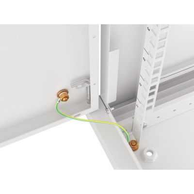 6. LANBERG WALL-HUNG RACK CABINET 19" 6U 600X600 METAL DOOR GRAY (FLAT PACK) WF01-6606-00S