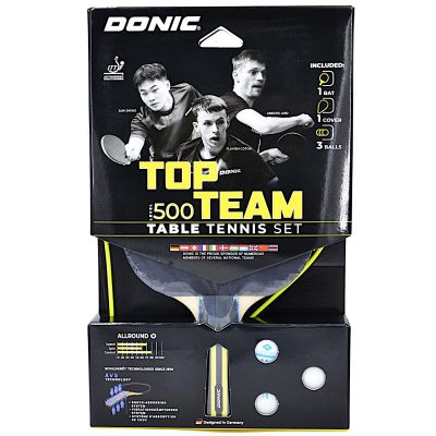 7. TABLE TENNIS RACKET COVER 3 BALLS SET TOP TEAM 500 POTS