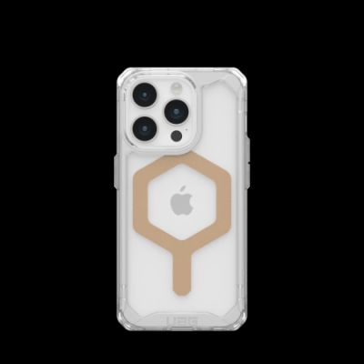 UAG Plyo MagSafe case for iPhone 15 Pro - transparent and gold