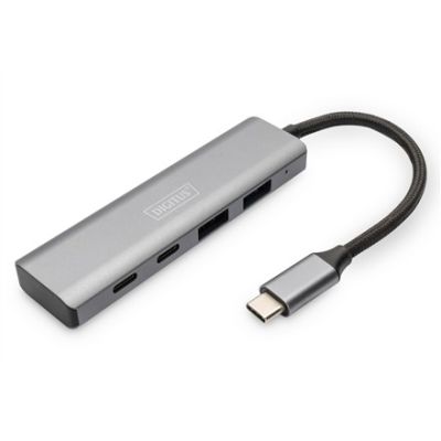 6. Digitus 4-Port USB-C Hub, 2 x USB A and 2 x USB-C