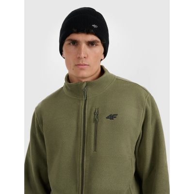 6. Men’s Regular-Fit Fleece Pullover with Stand-Up Collar 4F 4FRMM00TFLEM435-43S