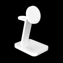 ZAGG Mophie Snap+ 3-in-1 Qi2 Wireless Charger Stand for Three Devices Compatible with MagSafe and Qi2 - White