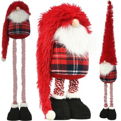 7. DECORATIVE GNOME ON TELESCOPES 38-88CM RED