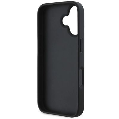 7. DKNY Checkered Pattern & Printed Stripes iPhone 16 Case - Black