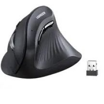 UGREEN MU008 Vertical Wireless Optical Mouse 2.4G Bluetooth 5.0 – Black