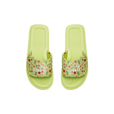 10. Kubota Velcro flaps multicolor floral green K25SS-100-001-18-1