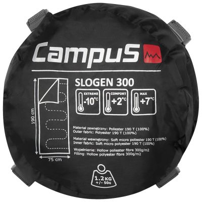 4. Campus Slogen 300 Left Sleeping Bag CUL701123404