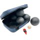 6. 6-PIECE PETANQUE BALLS - BLACK BOULE, ENERO PRO COVER
