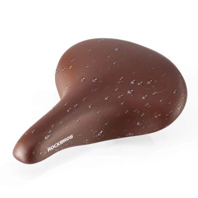 4. Rockbros 6800S retro comfort bicycle saddle - brown