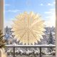 12. DECORATIVE STAR SNOWFLAKE HANGING PAPER 50CM WHITE
