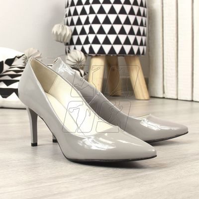 5. Pumps on a stiletto heel lacquered Juma W CIT2565J gray