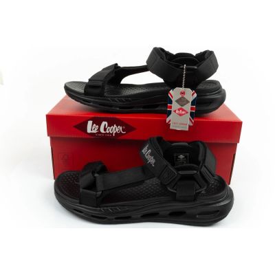 10. Lee Cooper men's shoes with velcro straps for summer, lightweight black