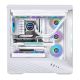 9. Lian Li Vector V100 PC Case, Midi-Tower, ATX, RGB, Tempered Glass - White